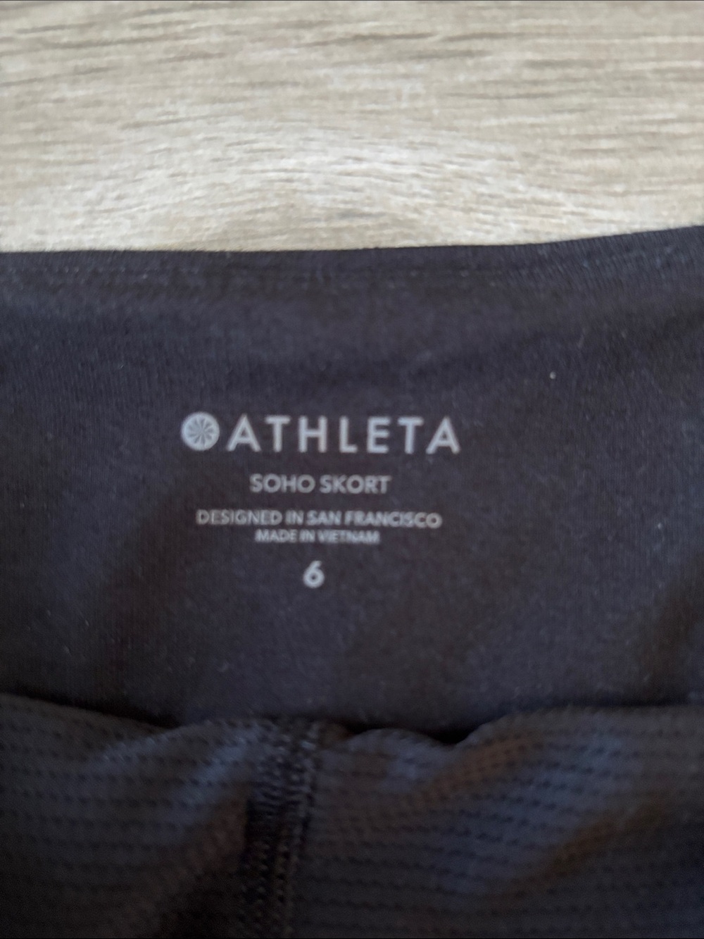 Athleta Black SoHo Athletic Skirt Skort Size 6 - Picture 5 of 8